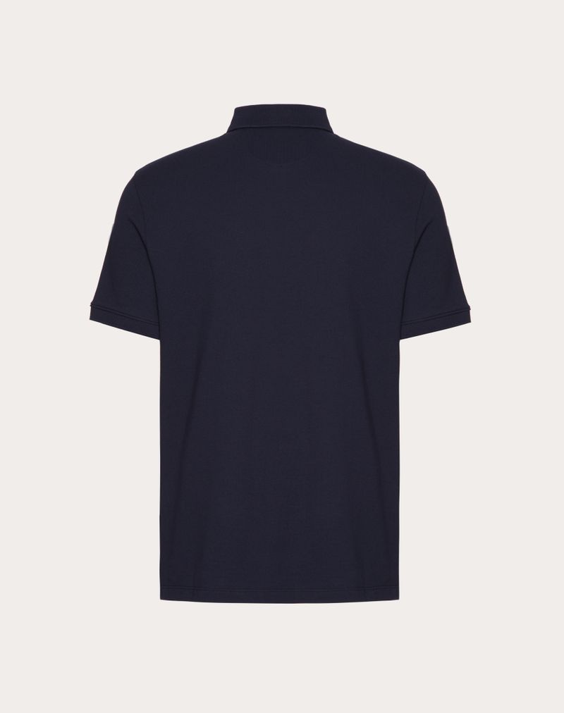 Polo de algodão piqué com patch exclusivo Vlogo