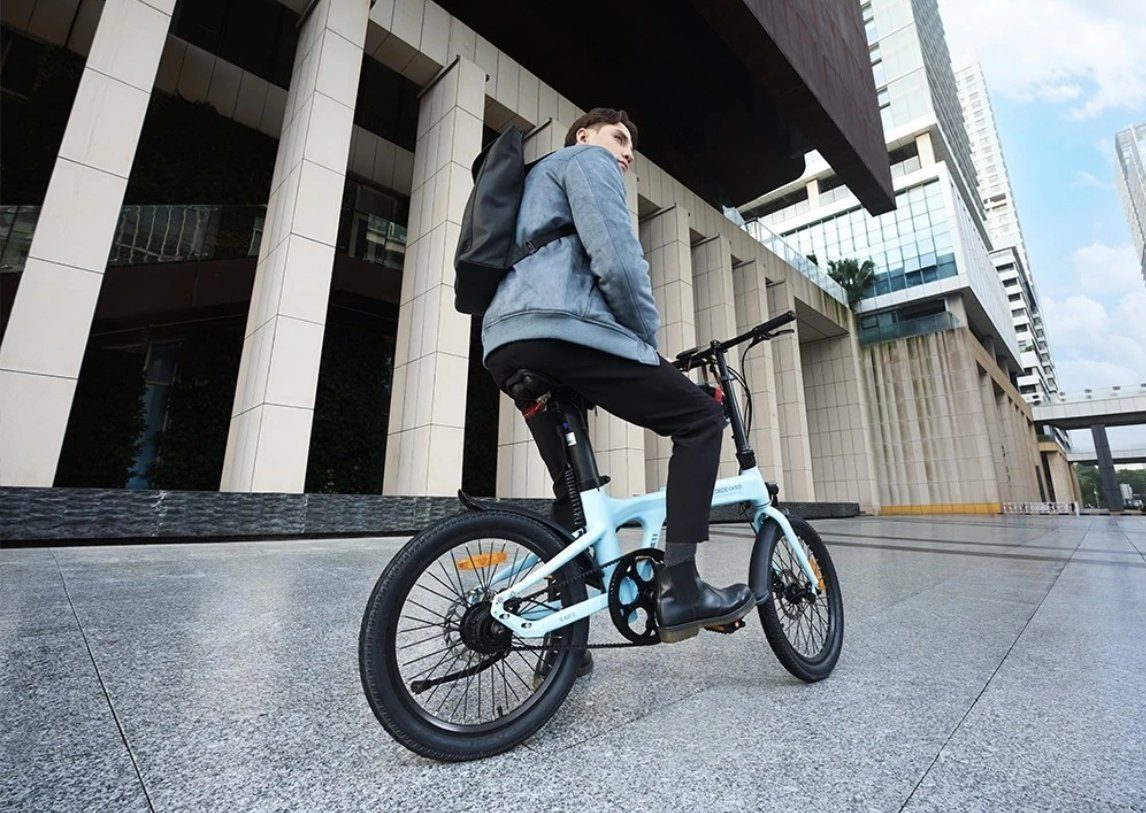 ADO E-Bike Air 20 Elektrofahrrad, bike,klapprad Riemenantrieb,Citybike,20 zoll, 1 Gang, Automatikschaltung, Hintermotor, 345,00 Wh Akku, ebike Damen/Herren, Leicht