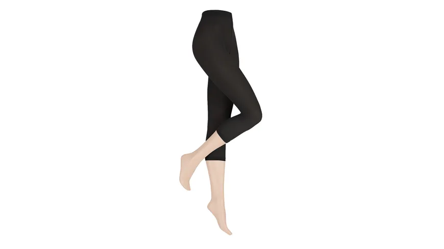 KUNERT Damen Capri Semi-blickdicht Black