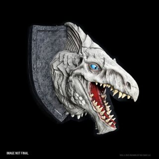 Dungeons & Dragons Replicas of the Realms: 3D Wand-Relief - White Dragon Trophy Plaque