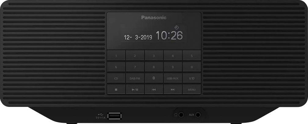 Panasonic RX-D70BTEG-K Radio (Digitalradio (DAB), FM-Tuner, mit CD)