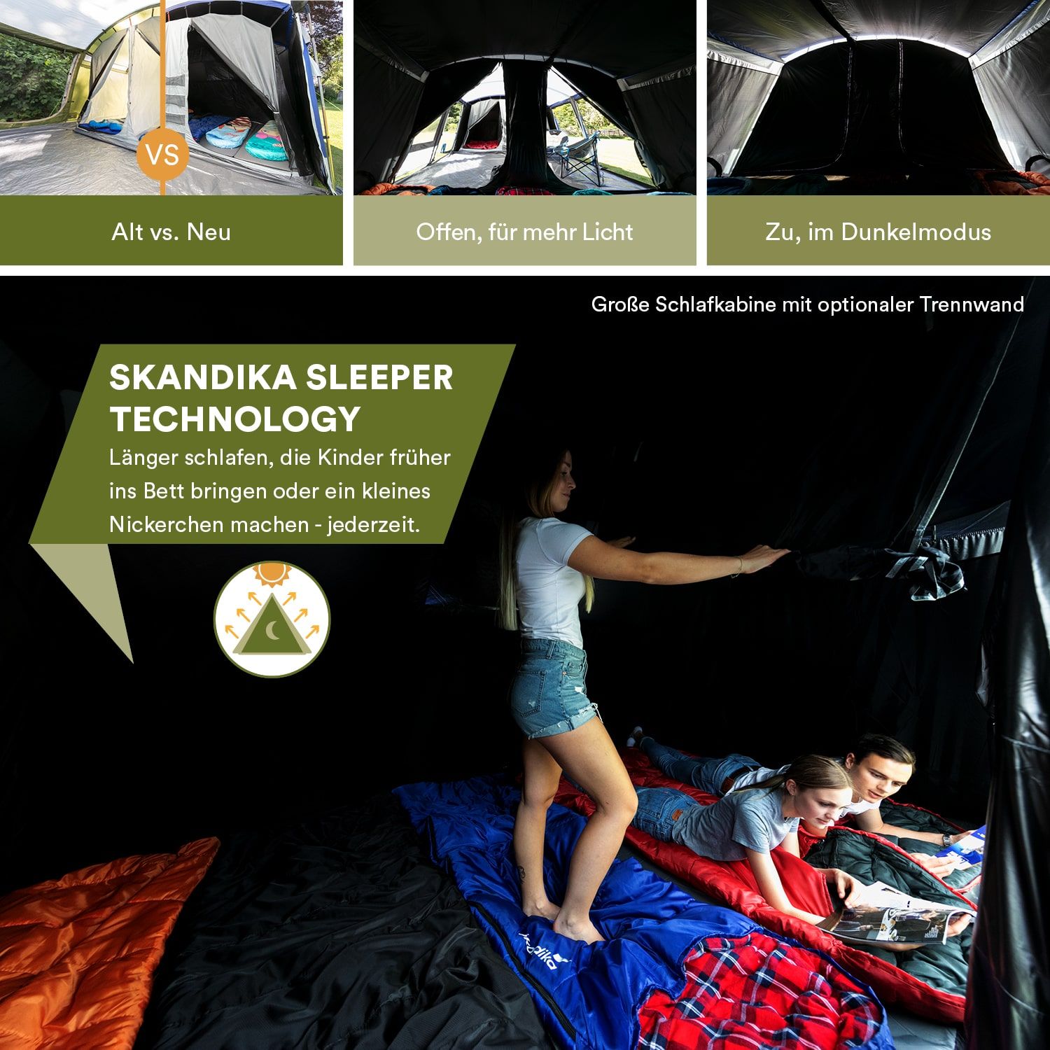 Skandika Montana 8 Sleeper Protect Tunnelzelt
