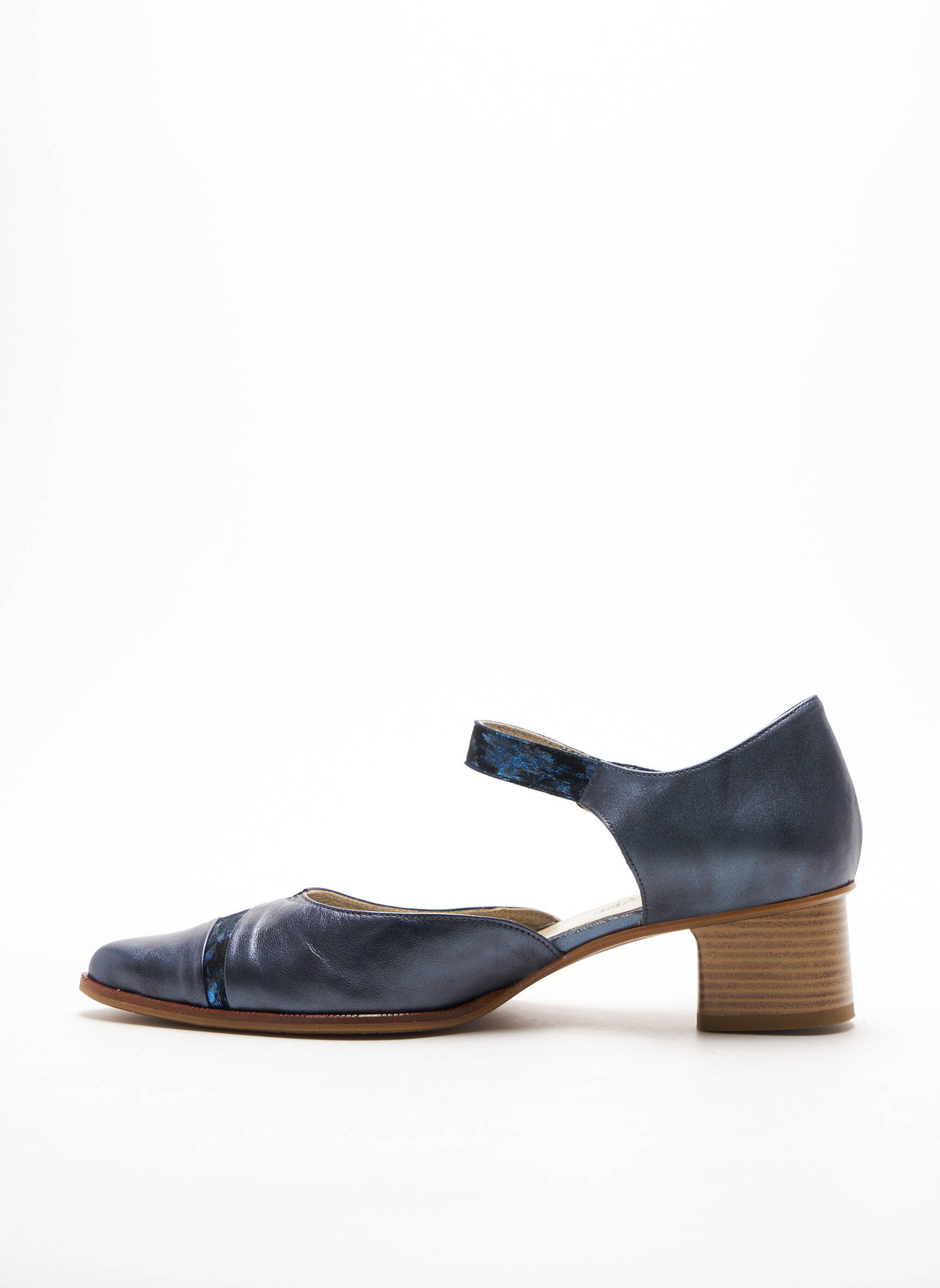 J Metayer Sandales Nu Pieds Femme couleur bleu