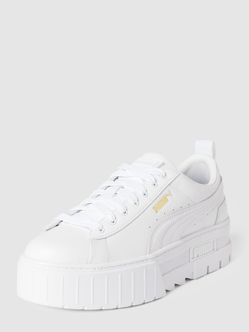 Sneaker mit Plateau-Sohle Modell 'Mayze' in weiß