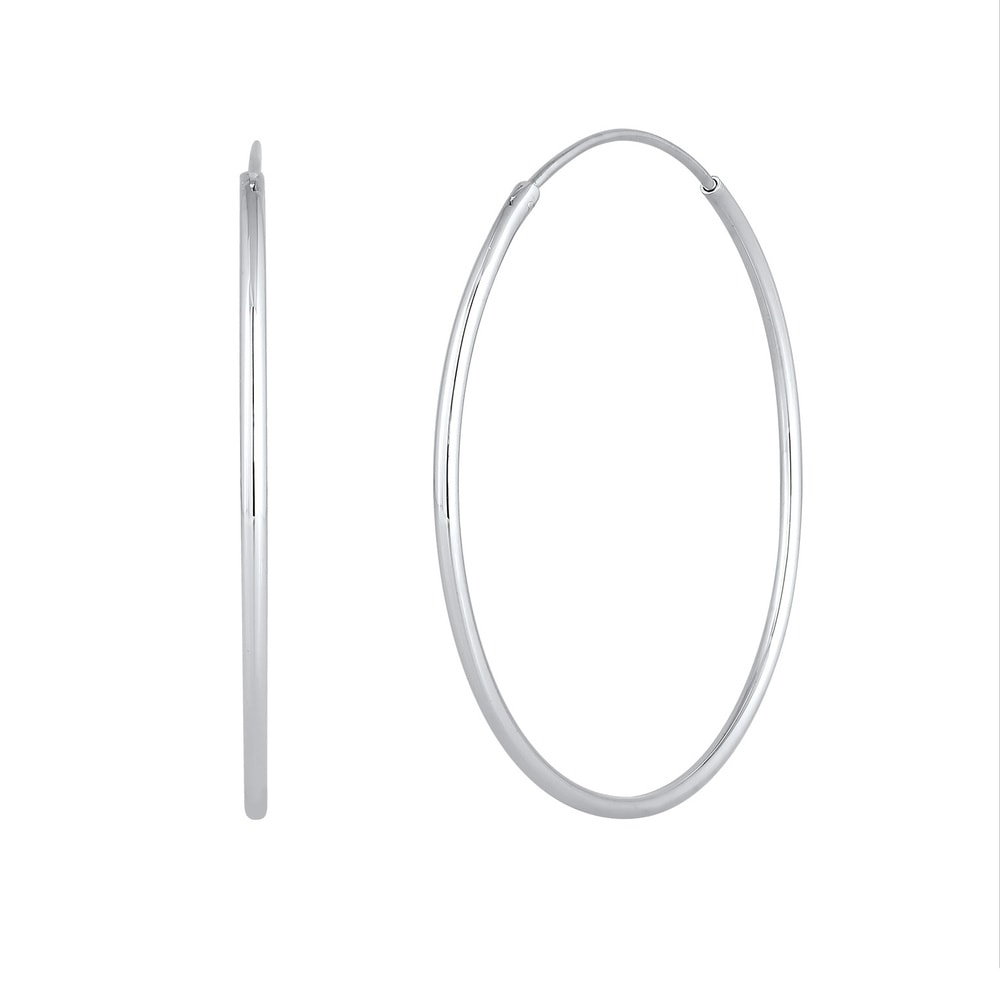 Elli Elli Boucles d'Oreilles Creolen Basic Filigran Hochwertig 925 Silber Boucles d'oreilles