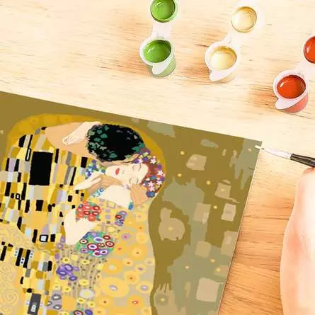 CreArt ART Collection: Der Kuss (Klimt) - Malen nach Zahlen für Erwachsene