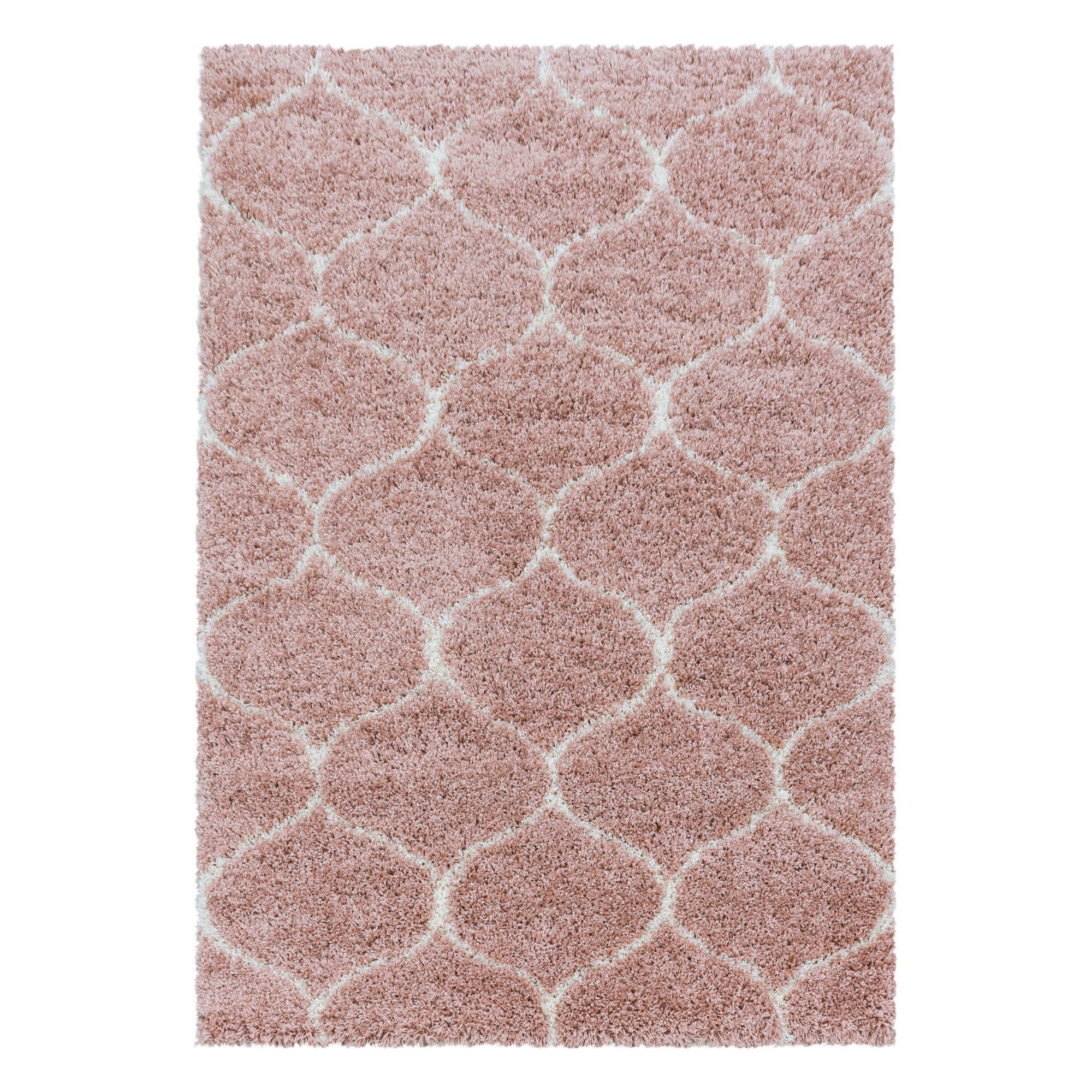 Hochflor-Teppich Hochflorteppich Langflorteppich Wohnzimmer Shaggy Schlafzimmer, Miovani, Rechteckig, Höhe: 30 mm