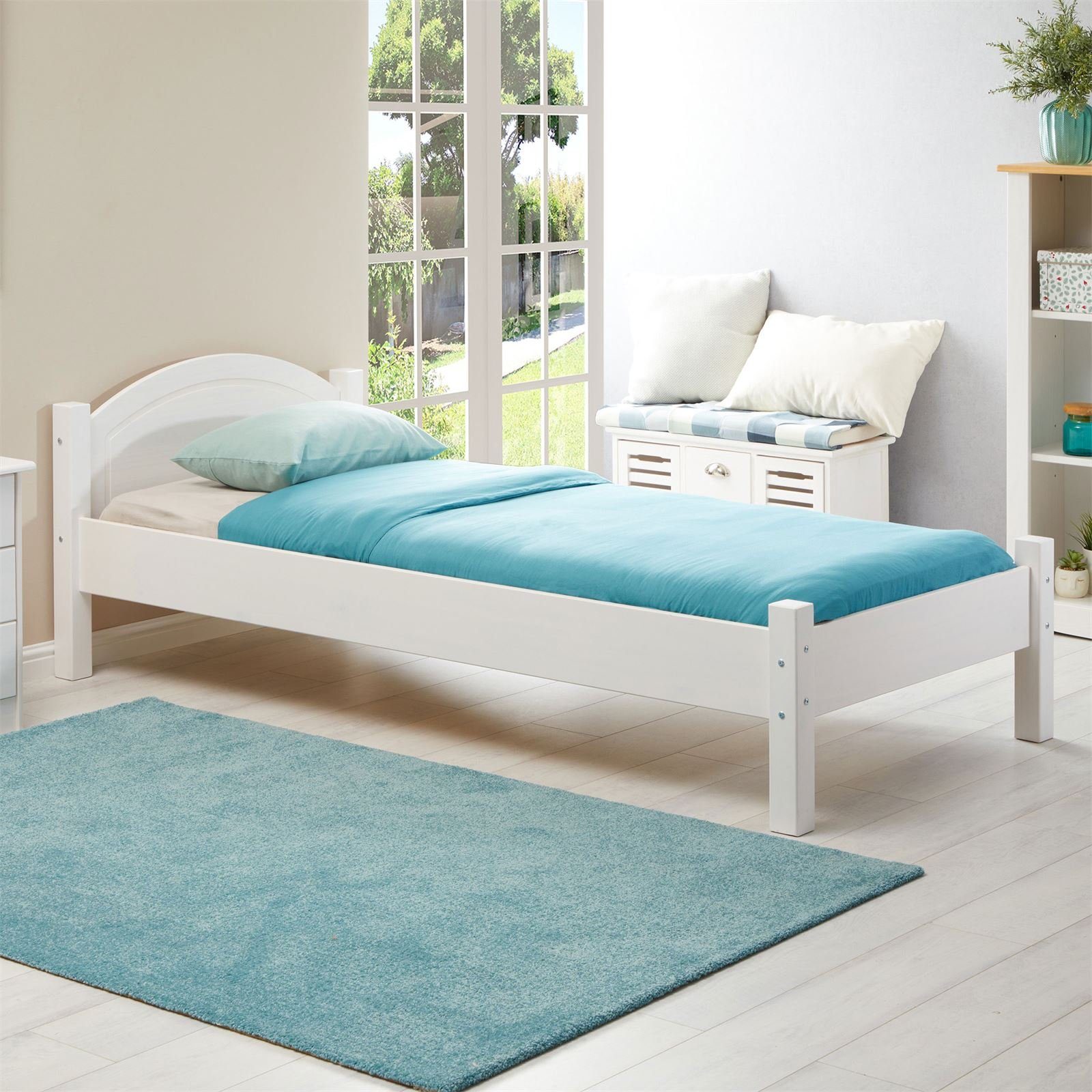 IDIMEX Massivholzbett MARIE, Massivholzbett Einzelbett Bettrahmen Jugendbett Bettgestell 90 x 190 c