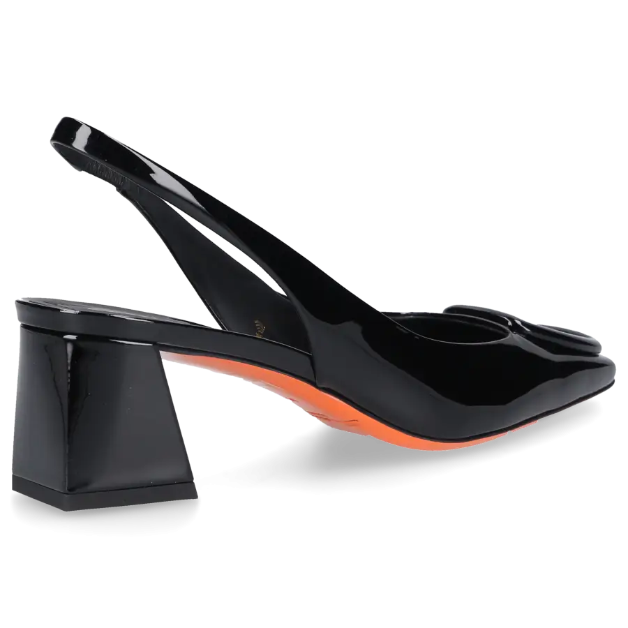 Santoni - Slingpumps 70342 Lackleder - schwarz