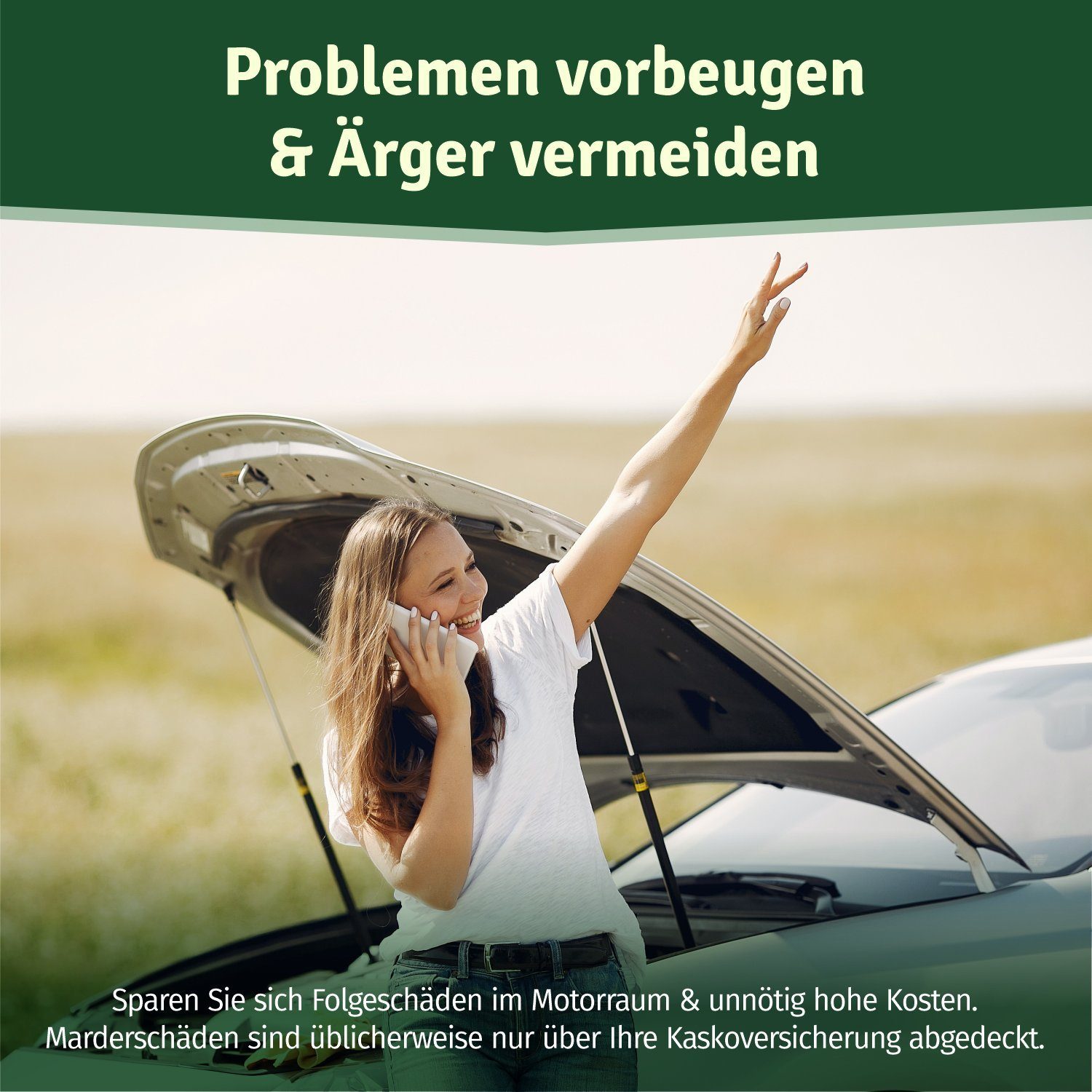Veddelholzer Garten Marderspray Auto Dachboden & Garage 400 ml Sofortiger Langfristiger Schutz Marder, 400 ml, 400 ml