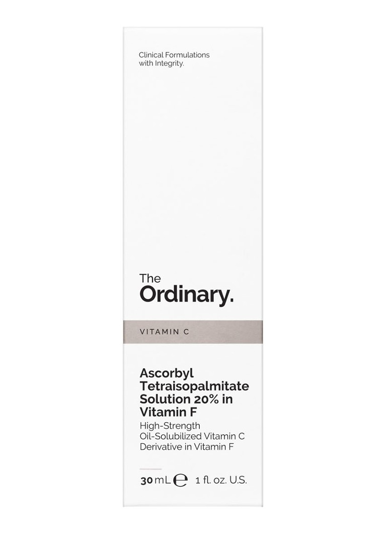 The Ordinary  Ascorbyl Tetraisopalmitate Solution 20% in Vitamin F - verhelderend serum
