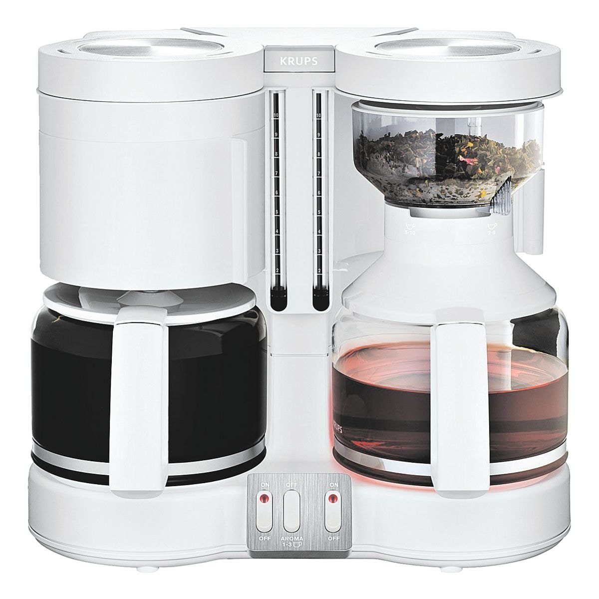 Krups Filterkaffeemaschine Duothek Plus, Kaffeemaschine für 2x 10 Tassen