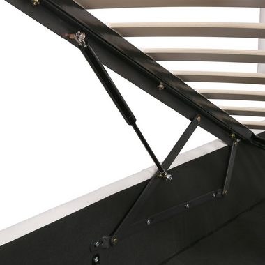 Sweiko Polsterbett, Stauraumbett mit höhenverstellbarem Kopfteil, 140*200cm