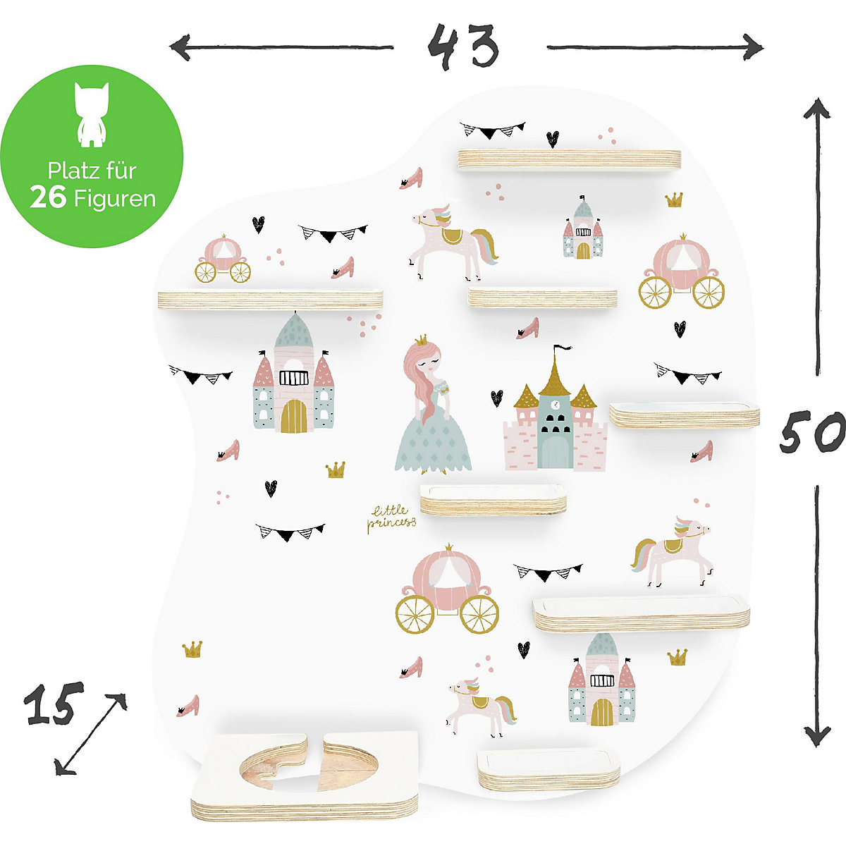 Regal für Musikbox Little Princess - geeignet für Toniebox