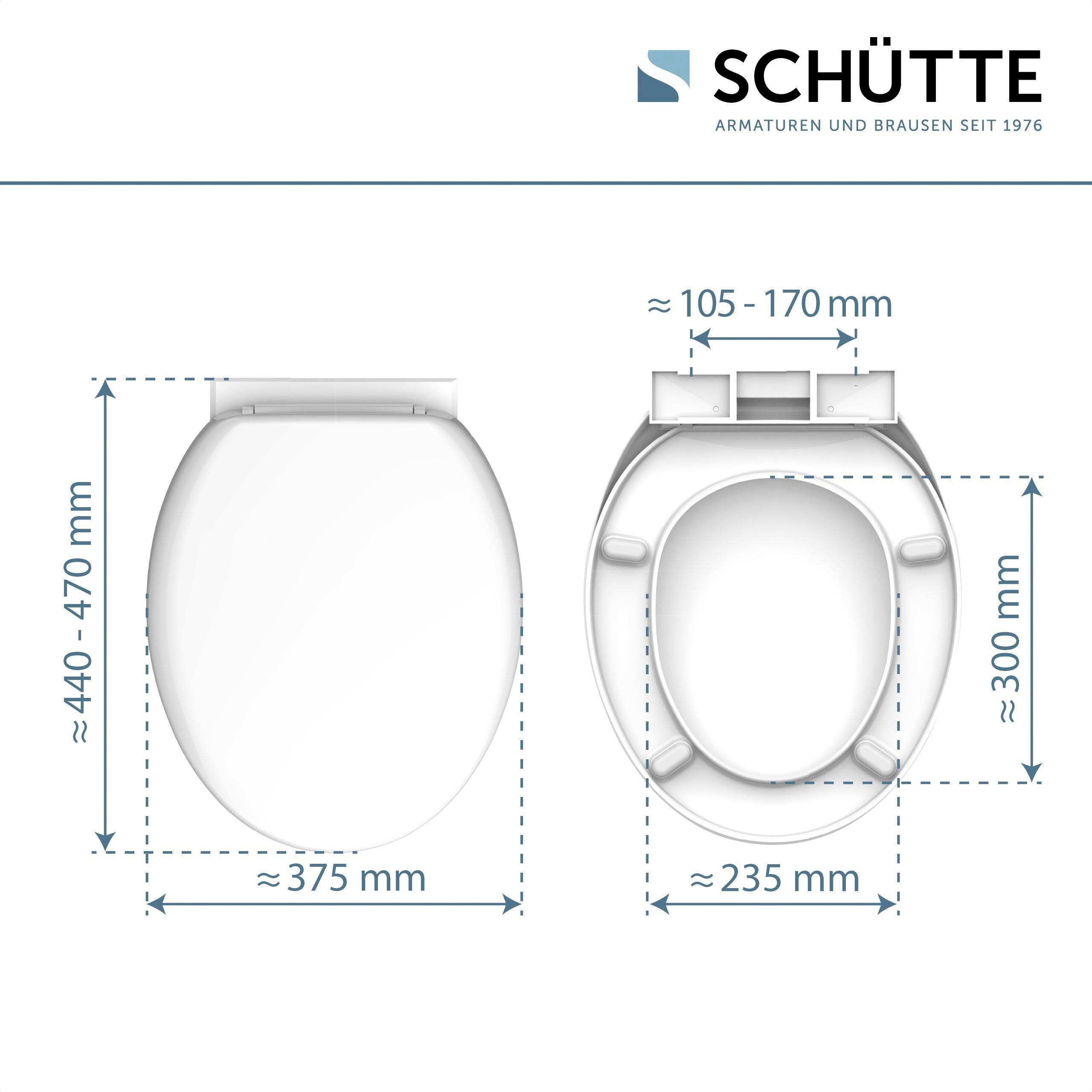 Schütte WC-Sitz UNI, Duroplast, Absenkautomatik