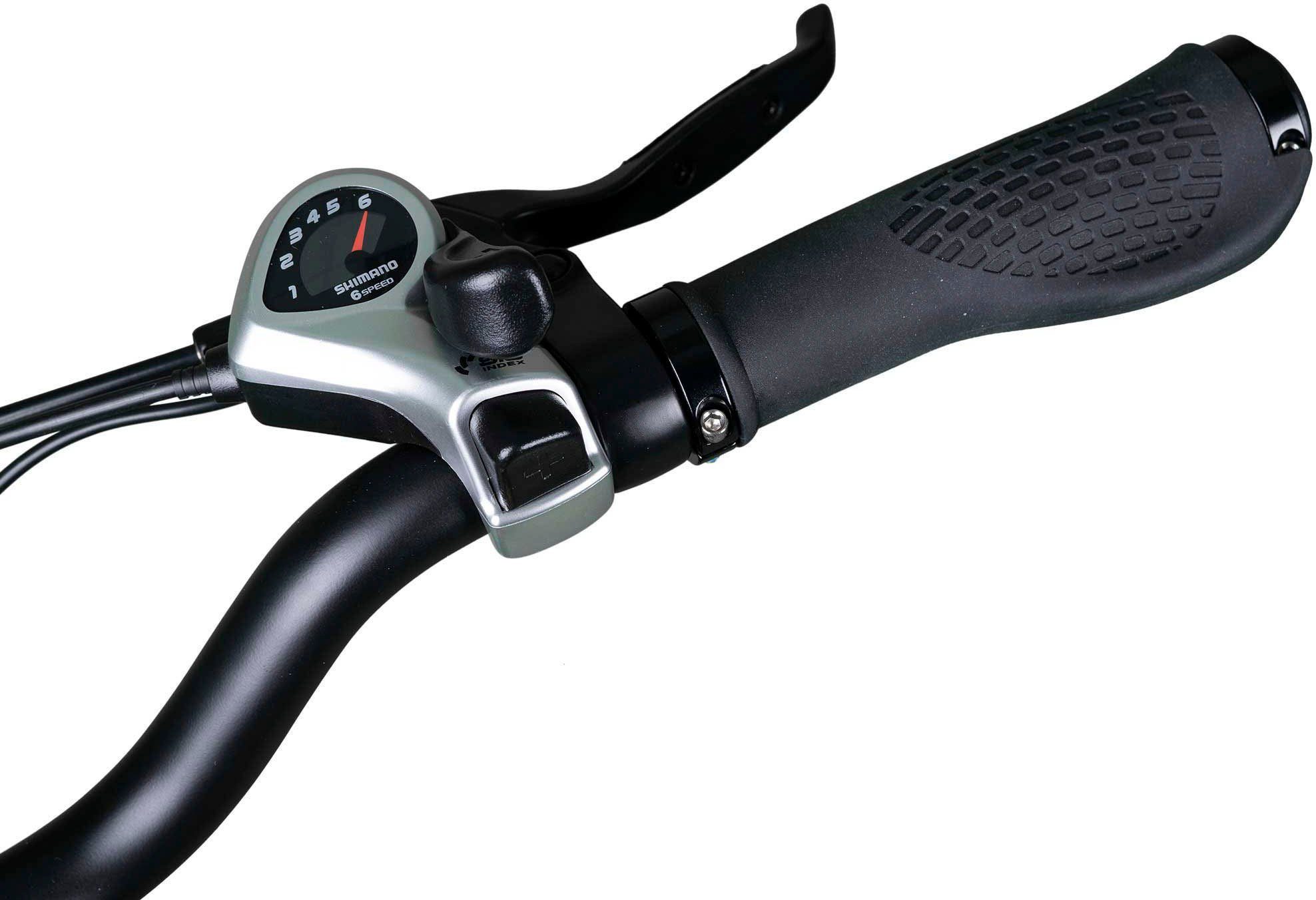 Jeep E-Bikes E-Bike TMR 7000, 7 Gang, Kettenschaltung, Heckmotor, (mit Akku-Ladegerät)