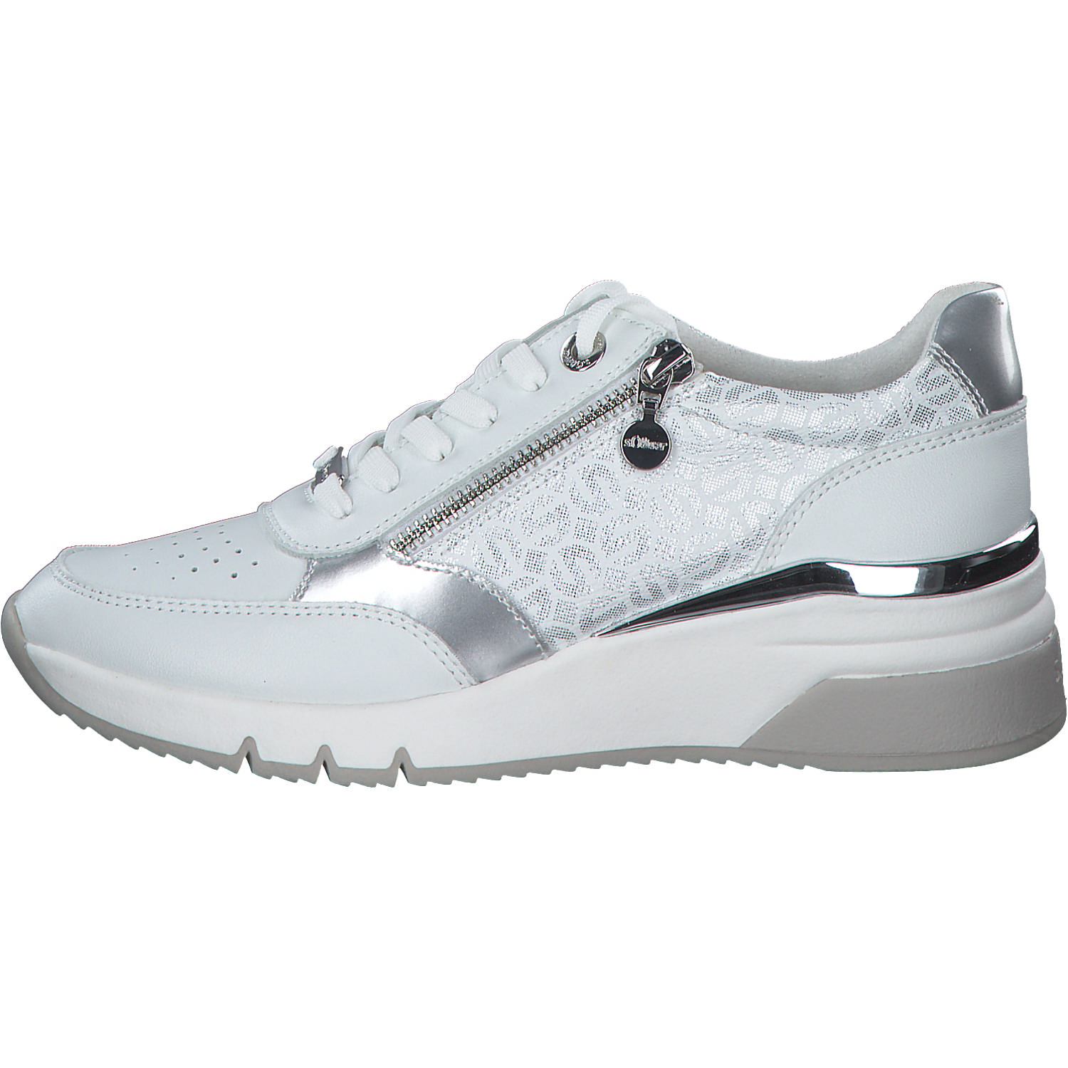 s. Oliver 23608, Schnürschuhe, Damen, weiss