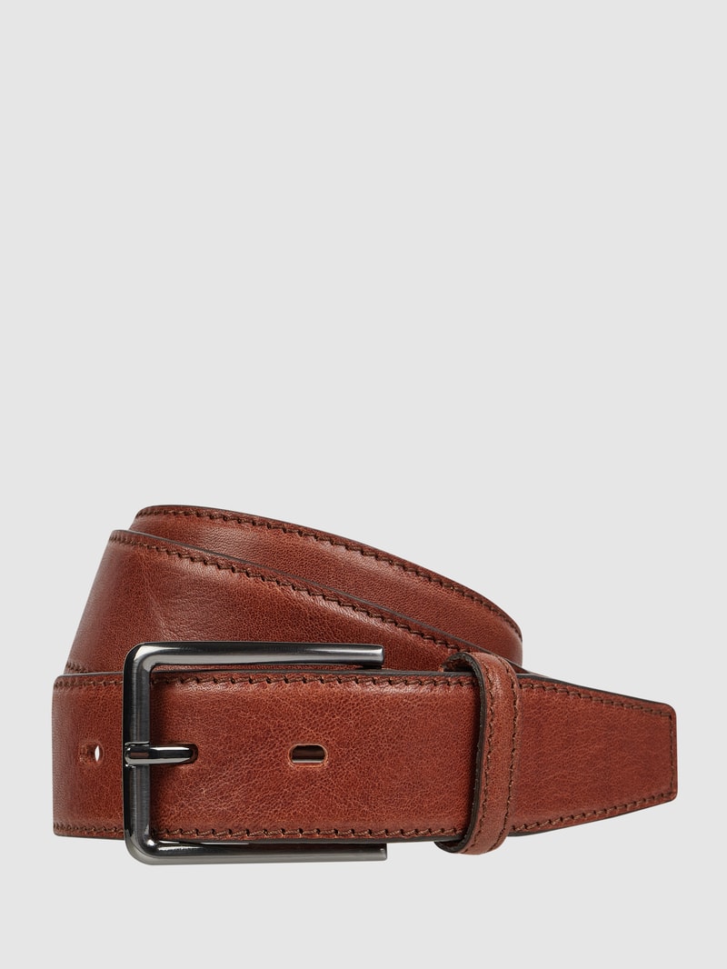 Gürtel aus Leder in cognac