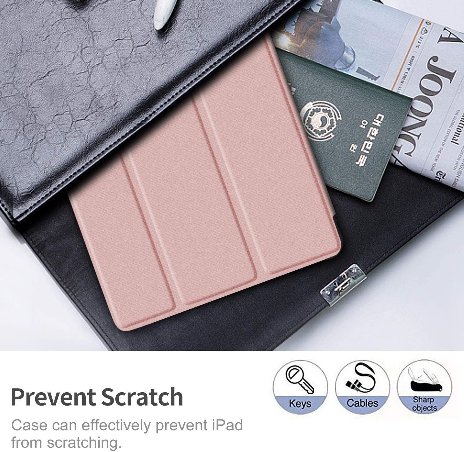 IVSO Tablet-Hülle Hülle für Samsung Galaxy Tab S6 lite 10,4 Zoll 2022/2020 SM-P610/P613/P615/P619 + Panzerglas, 10.4 inch, Ultra Schlank Slim Schutzhülle Hochwertiges PU mit Standfunktion Perfekt Geeignet