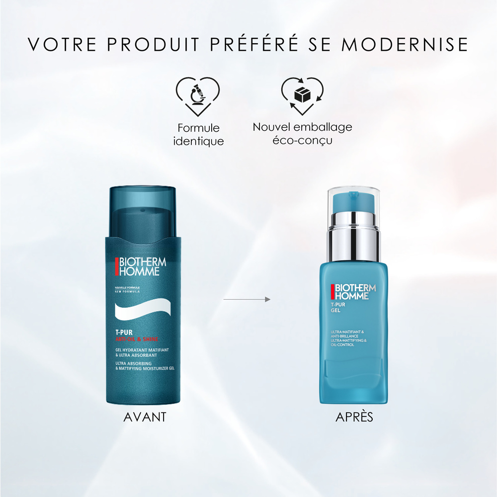 Biotherm T Pur Gel hydratant matifiant visage homme