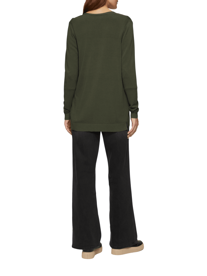 s.Oliver Strickjacke langarm in Olive günstig kaufen