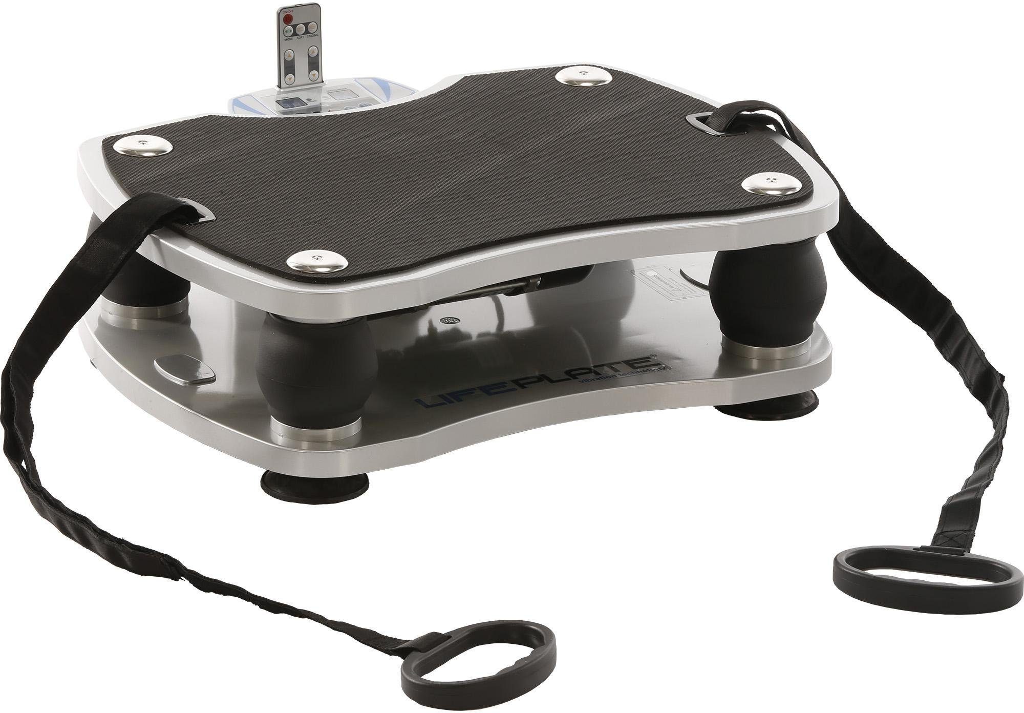 MAXXUS Vibrationsplatte Lifeplate 1.0, (Set, 3 tlg., mit Trainingsbändern, mit Trainingsplan)