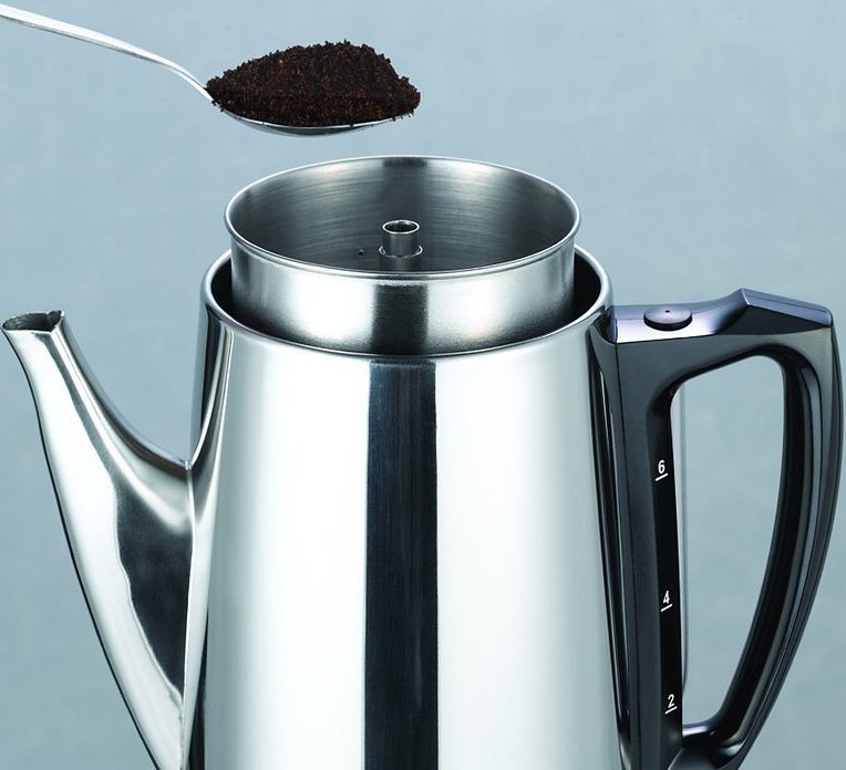 C3 Kaffeebereiter Perkolator Basic, für 4 bis 12 Tassen besonders bekömmlichen und magenschonenden Kaffee