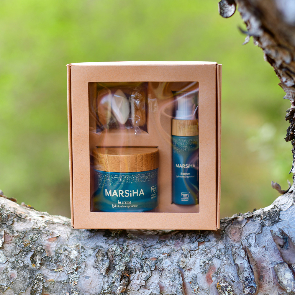 marsiha Coffret découverte soin visage : crème + sérum + Calissons