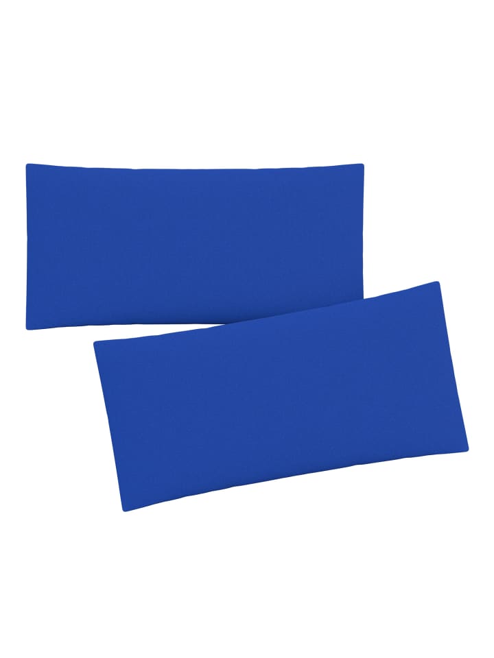 GMD Living 2er Set Jersey Kissenhüllen JESBERG in Farbe Royalblau günstig kaufen