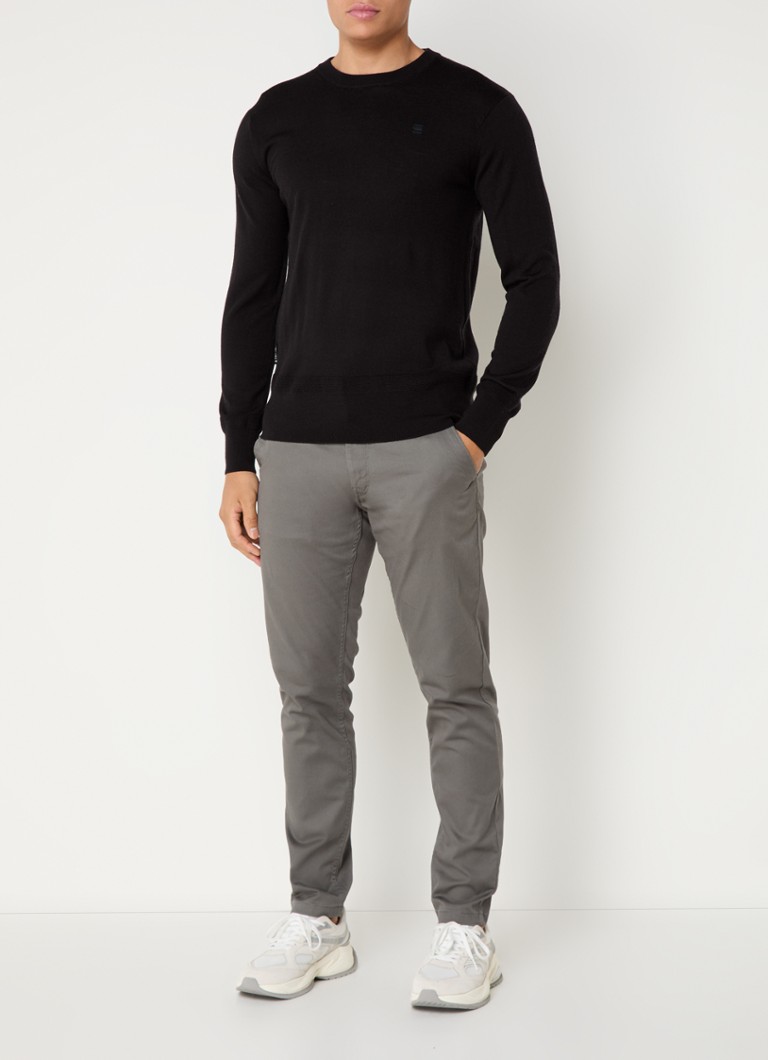 Spodnie chino G-Star RAW o dopasowanym kroju z wszytymi kieszeniami