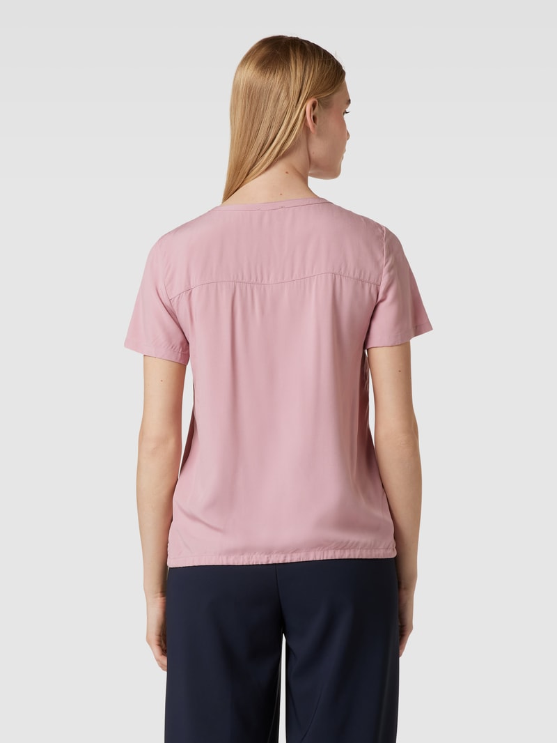 Blusenshirt mit V-Ausschnitt in altrosa