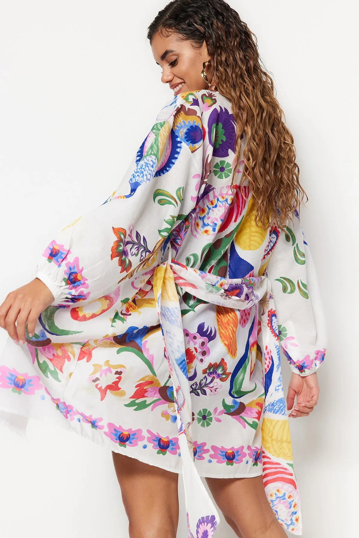 Trendyol Collection  Kimono & Kaftan - Weiß - Regular Fit
