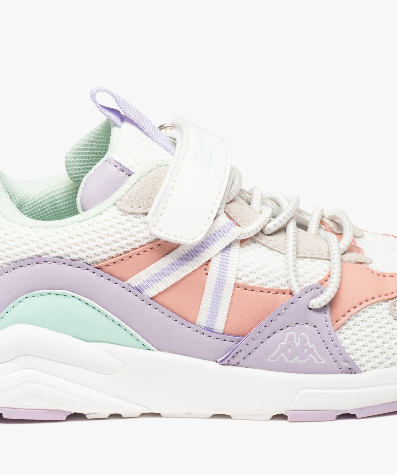 Baskets fille running multi-matières - Kappa blanc | GEMO