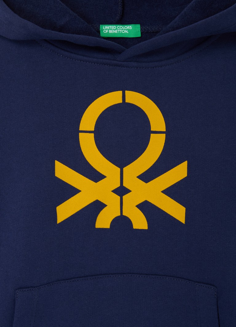 Hanorac Benetton cu logo imprimat