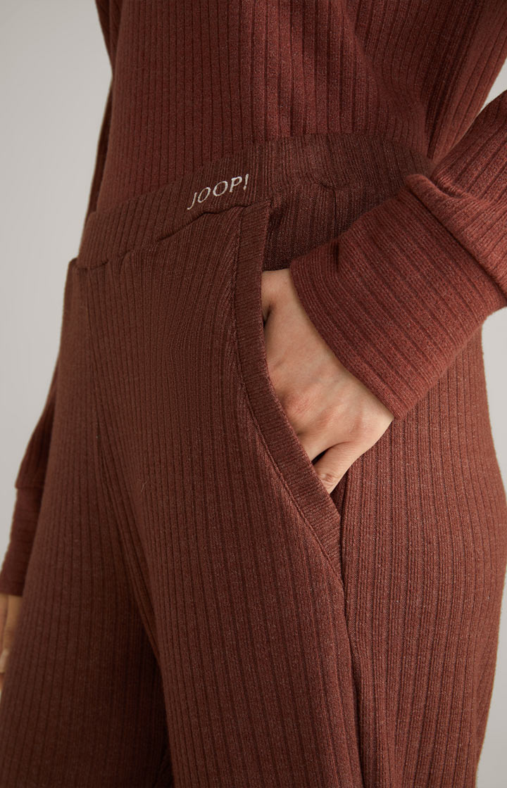 Loungewear Ripp-Joggpants in Coffee
