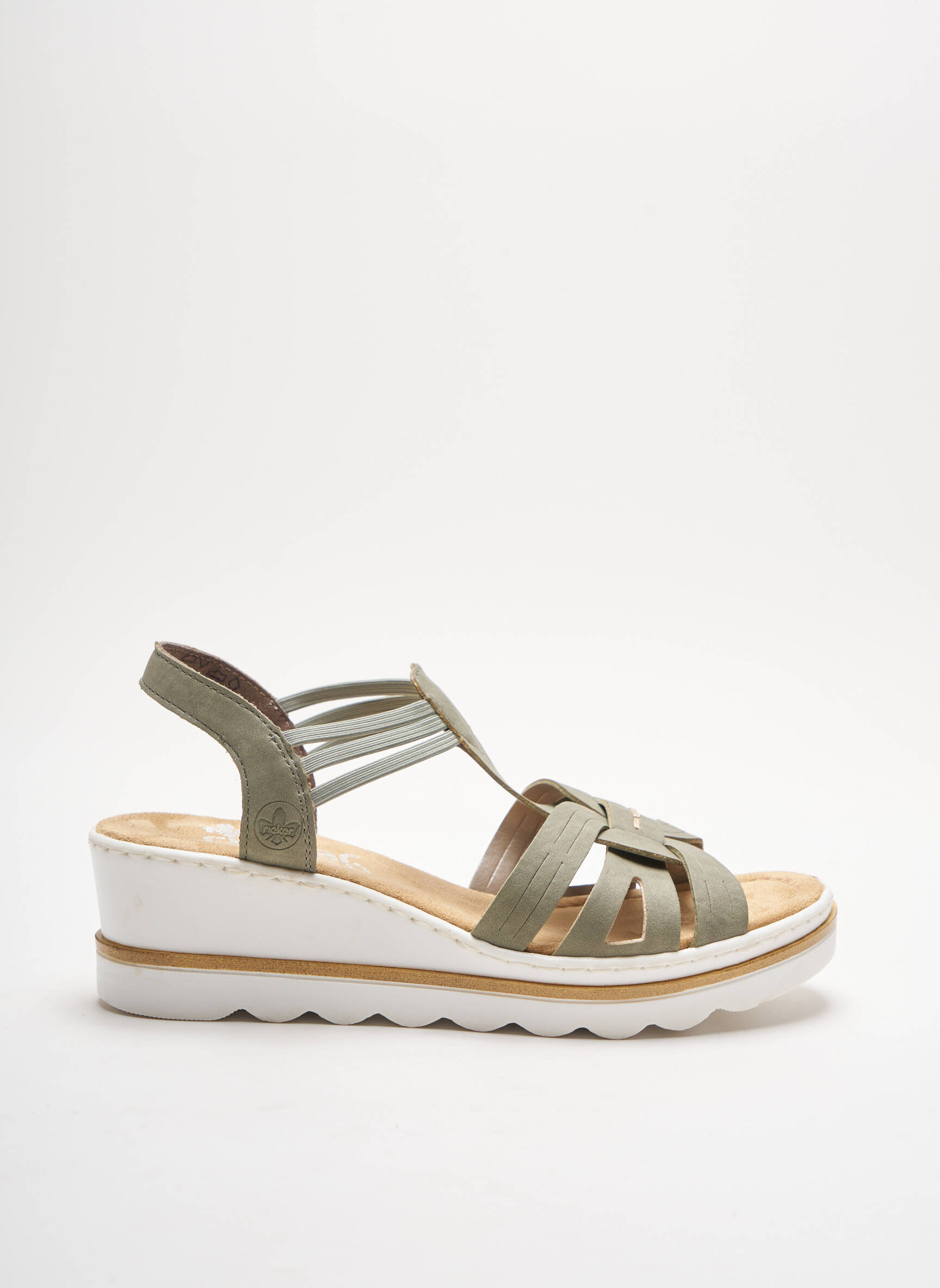 Rieker Sandales Nu Pieds Femme couleur vert