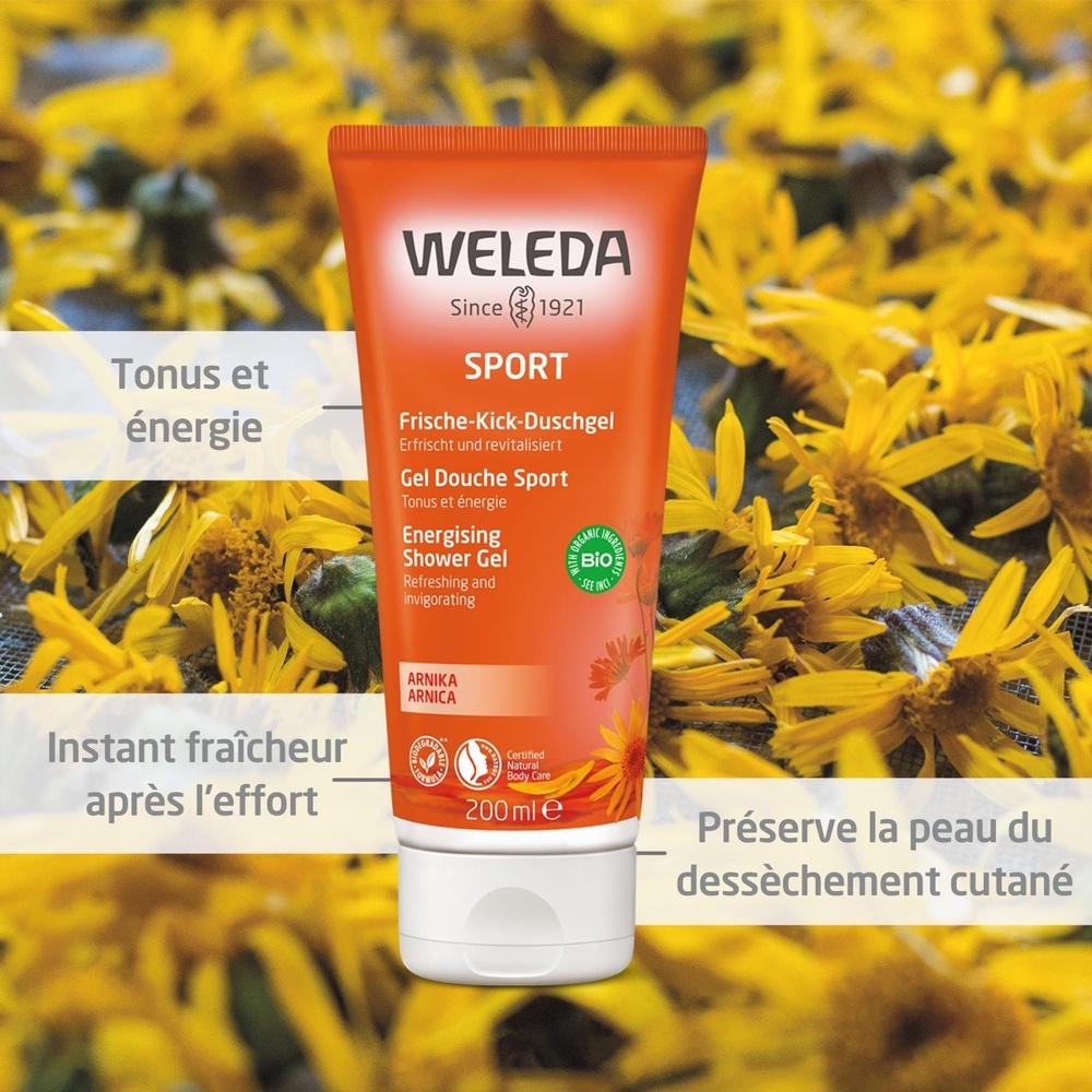WELEDA Gel Douche Sport à l'Arnica - 200 ml Hygiène