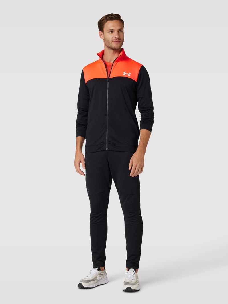 Trainingsanzug mit Label-Print in schwarz