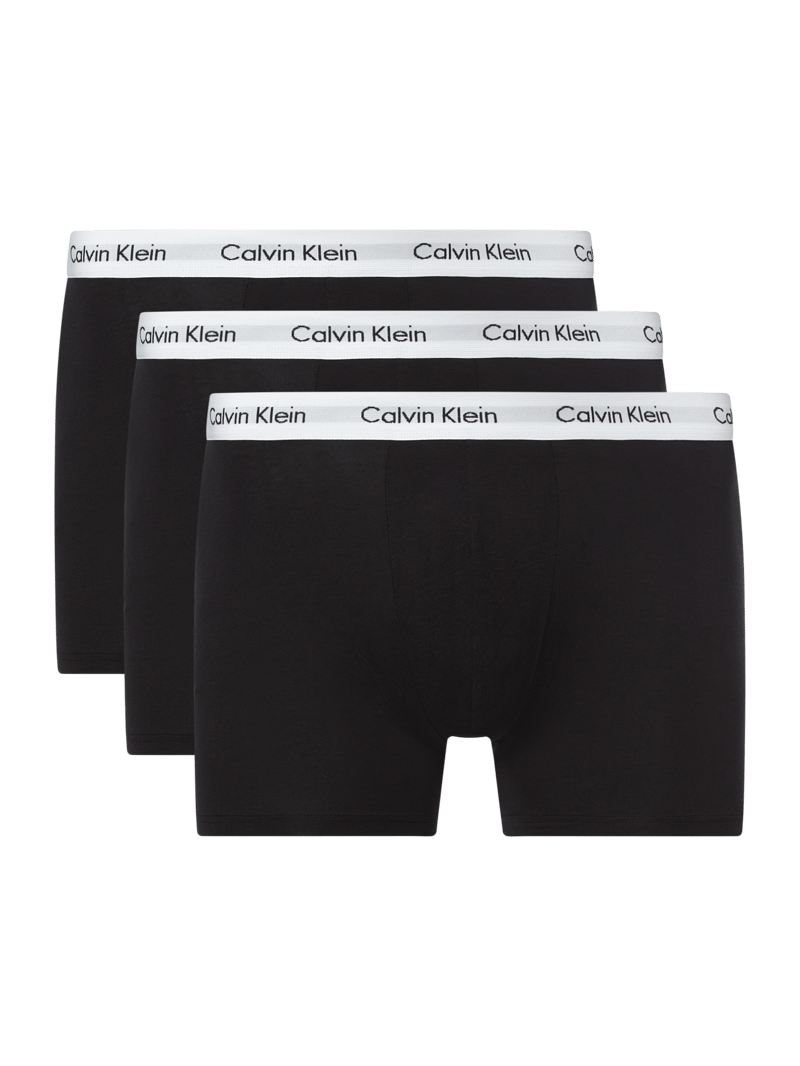 PLUS SIZE Classic Fit Trunks im 3er-Pack in schwarz
