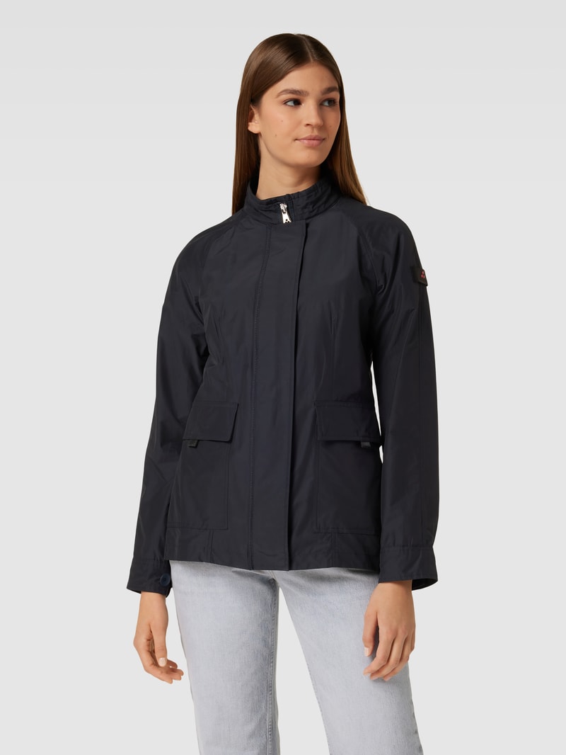 Jacke mit Pattentaschen Modell 'FASTAIA' in marineblau