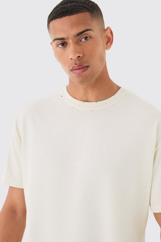 Zerrissenes Oversize T-Shirt