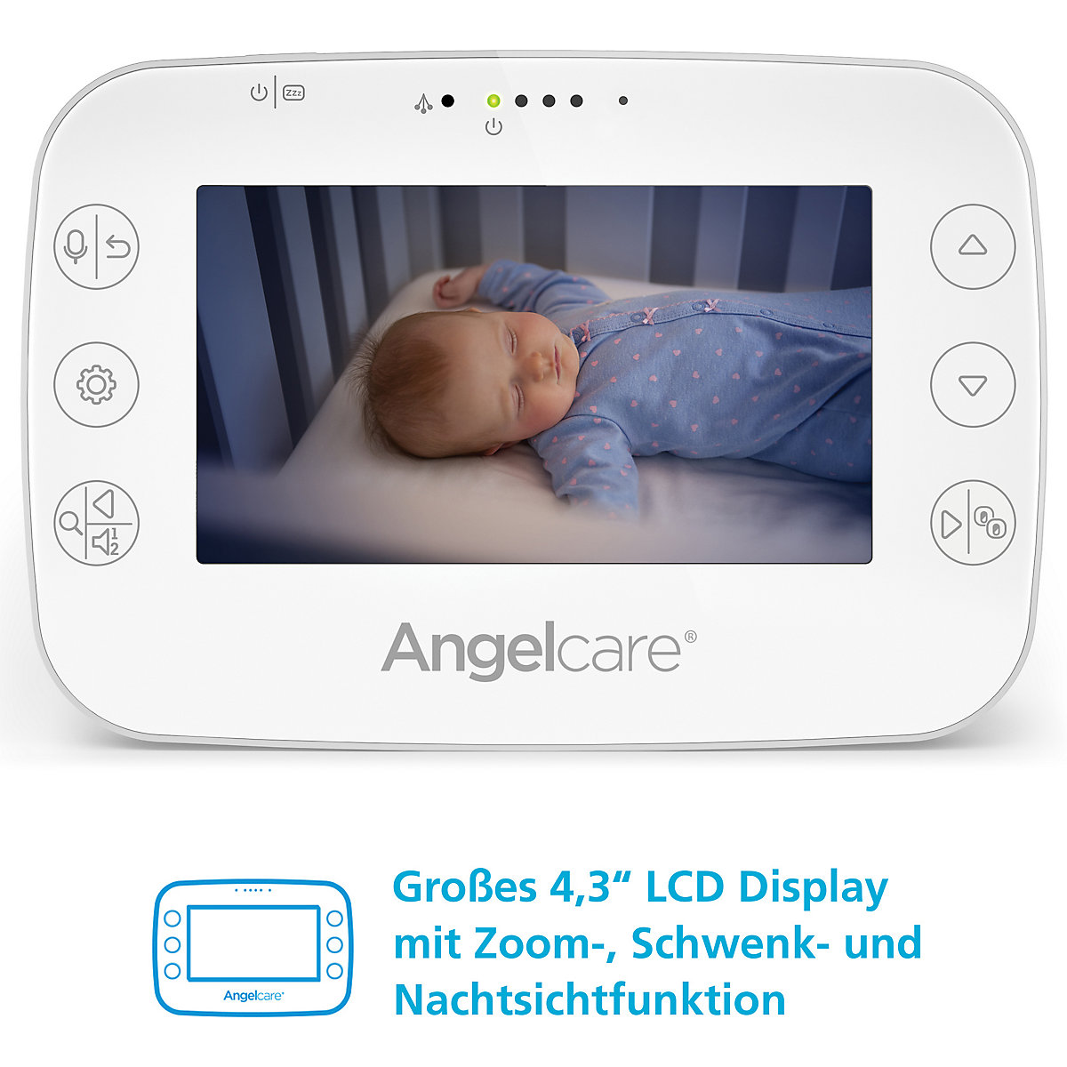 Angelcare® SmartSensor Pro 3: 3-in-1 Baby-Überwachung  Video + Audio + Bewegung mit zwei Wireless Sensormatten