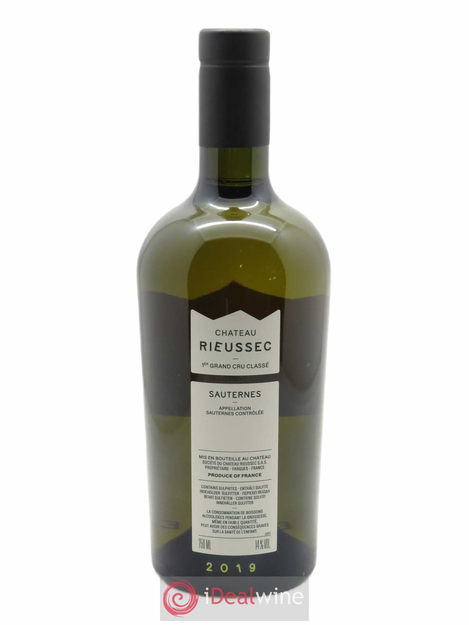 Château Rieussec 1er Grand Cru Classé  2019 - Lot de 1 Bouteille