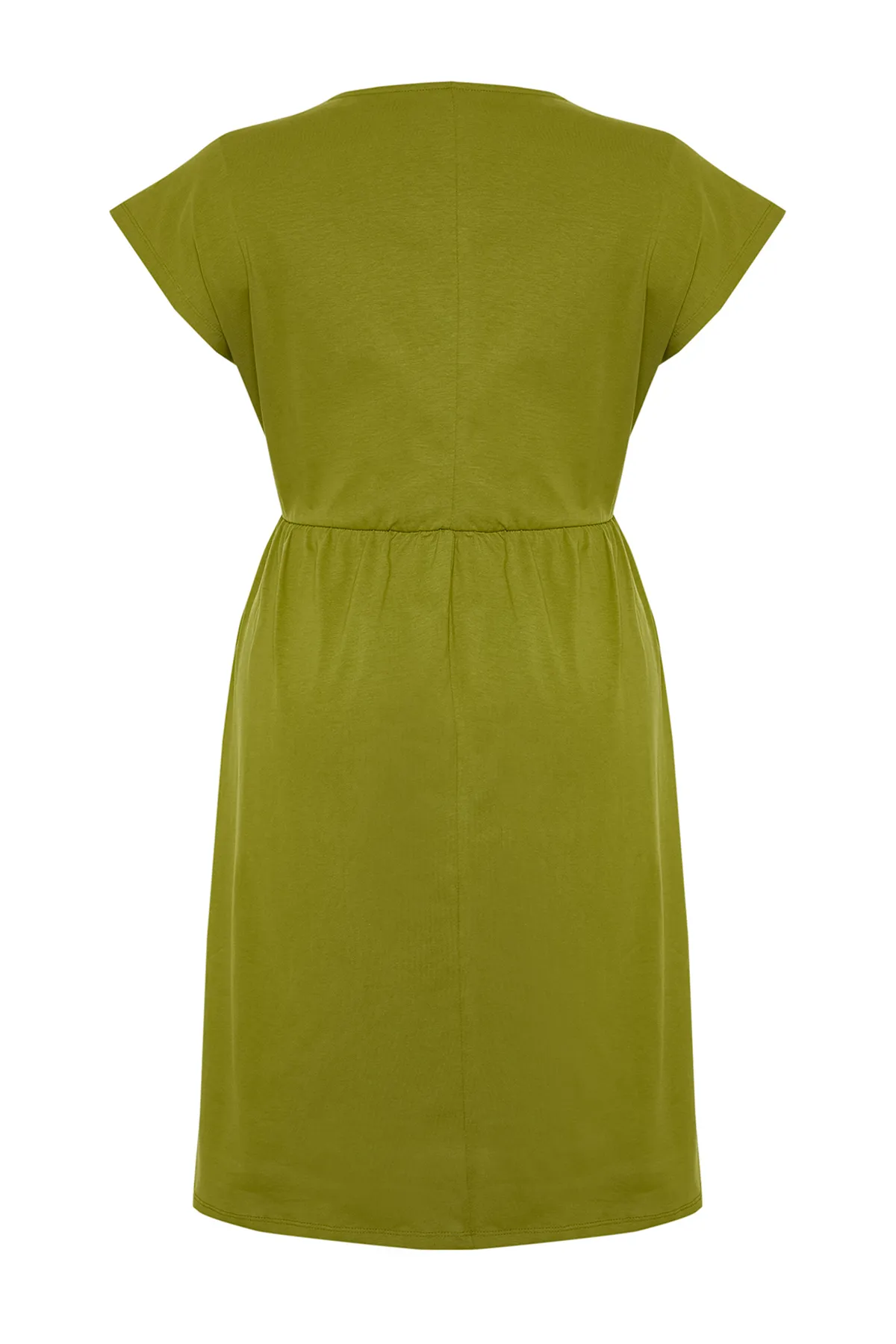 Trendyol Curve  Khakifarbenes Midi-Strickkleid TBSSS24AH00159