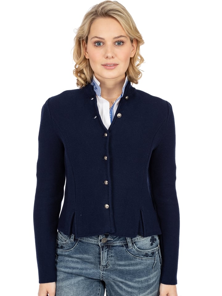 AlpSpur Strickjacke BIOSTYLE2 in dunkelblau günstig kaufen