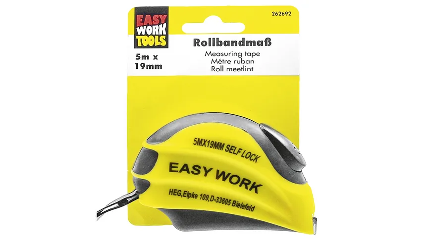 EASY WORK Rollbandmass 5mx19mm 5 m