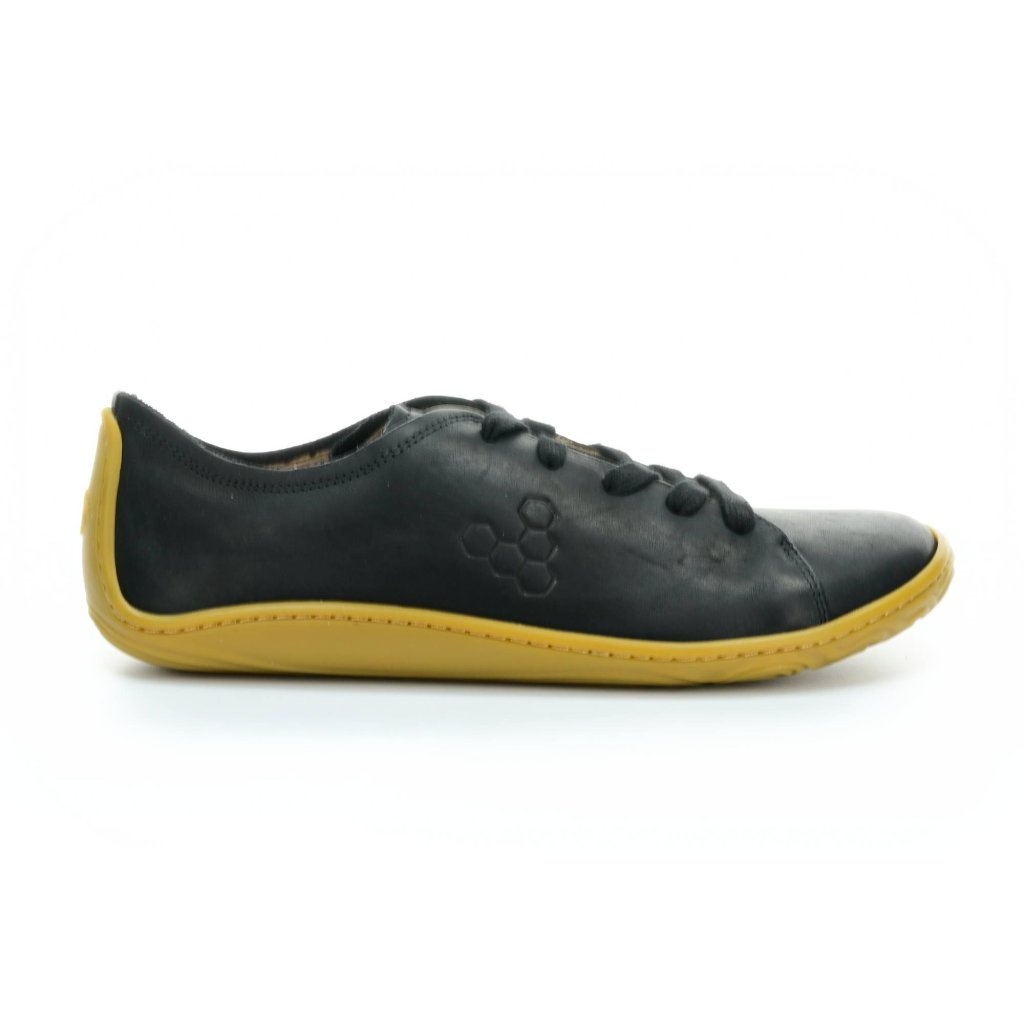 Vivobarefoot Addis Black Leather Barfußhalbschuhe