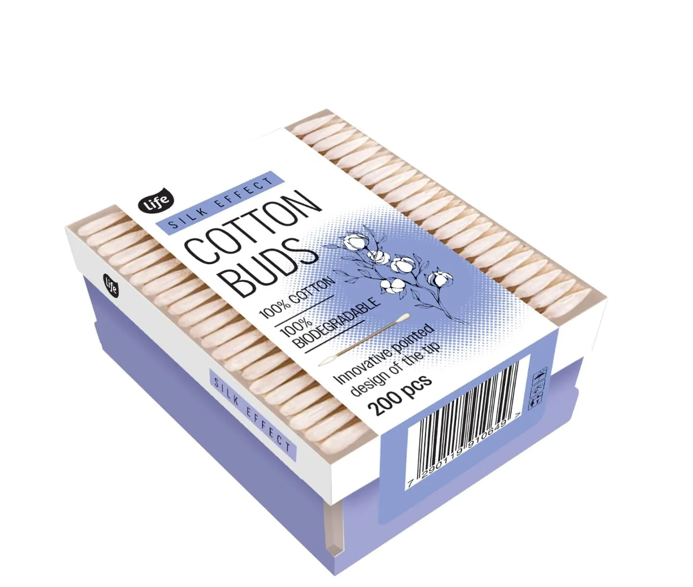Štapići za uši Life Silk Effect s vrhom za šminkanje