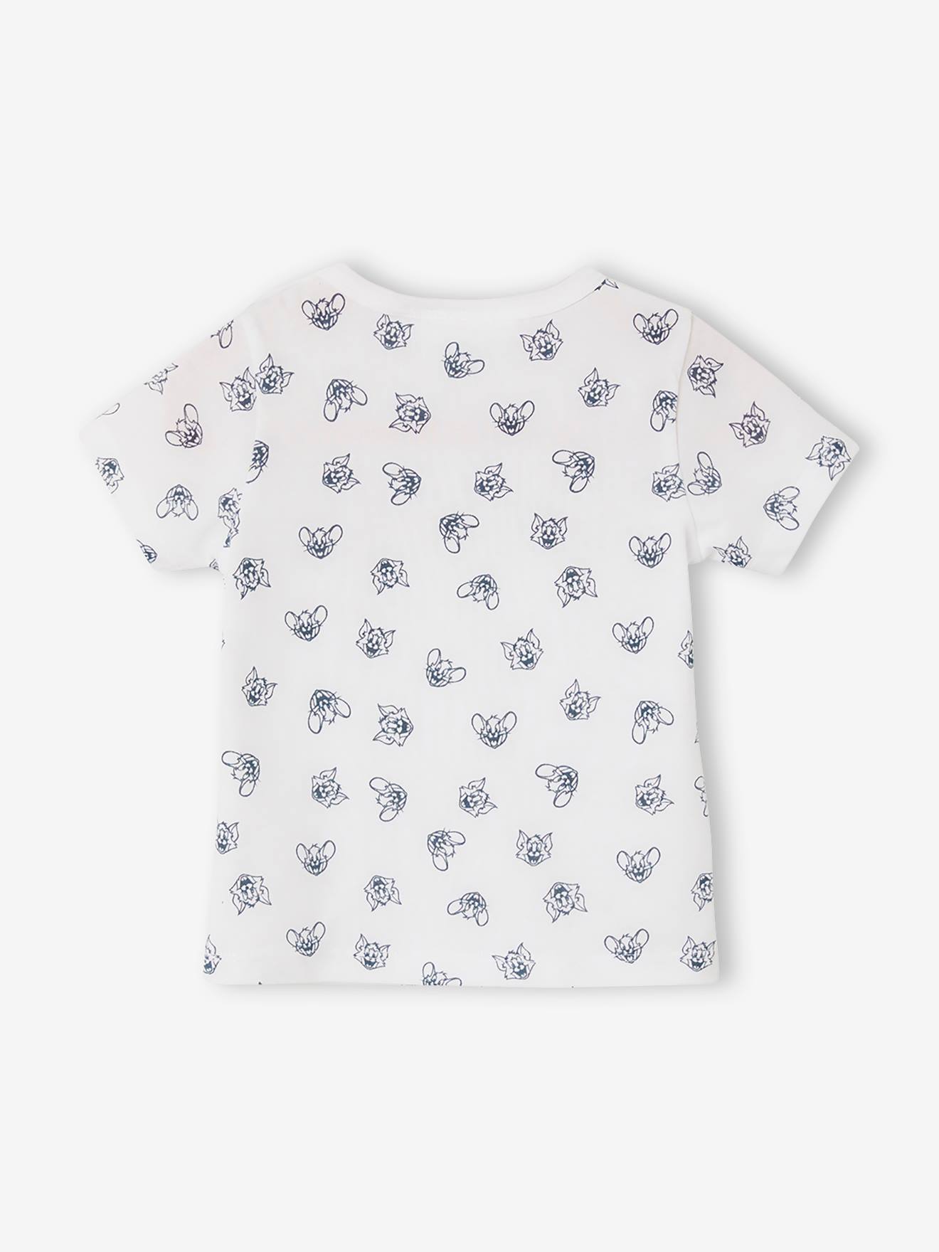 Tom & Jerry Baby T-Shirt TOM UND JERRY - weiß bedruckt