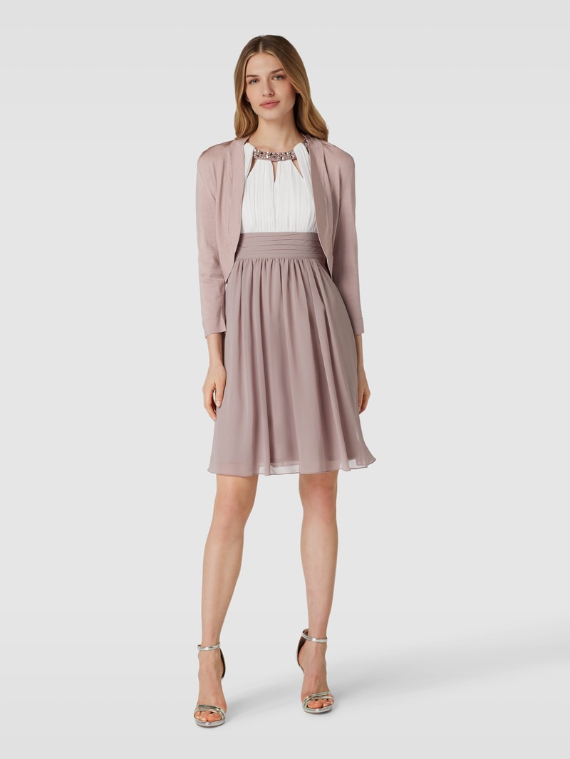 Bolero mit Schalkragen in mauve